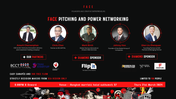 Founders, Investors, and Decision Makers Unite at FACE: Founders Pitching, Power Networking Event in the SEA Region