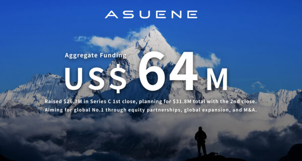 Asuene raises Total Funding of US $64 million in Series C 1st close Round, Targeting the top position globally through capital partnerships, global expansion, and M&A.