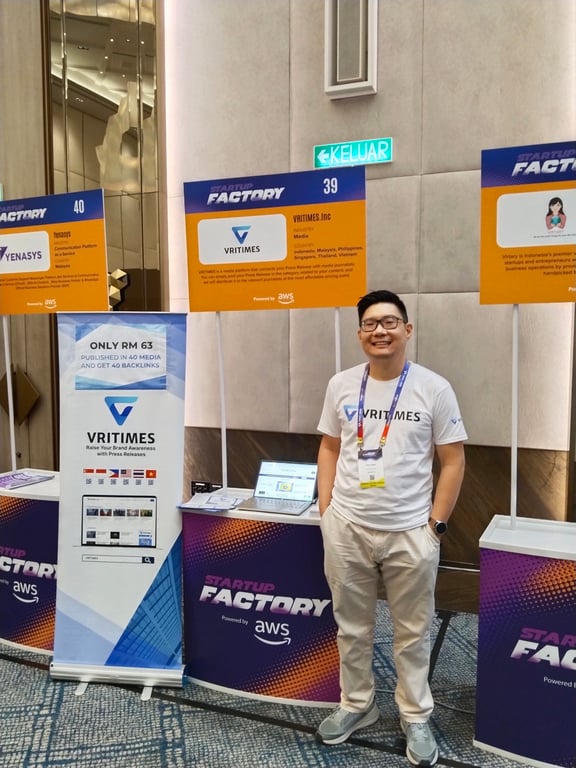 VRITIMES Booth Attracts Crowd at Tech in Asia KL 2024