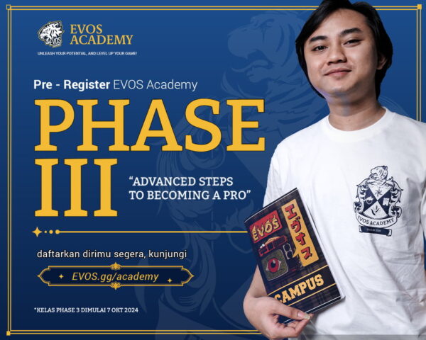 EVOS Academy Fase 3 Resmi Dibuka: Wujudkan Impian Menjadi Pro Player Esports!