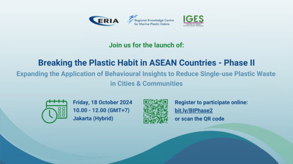 Phase II of ‘Breaking the Plastic Habit in Asia’ to Expand Use of Behavioural Insights