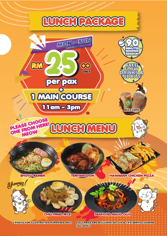 Karaoke Manekineko Malaysia Introduces Exciting New Lunch Package!