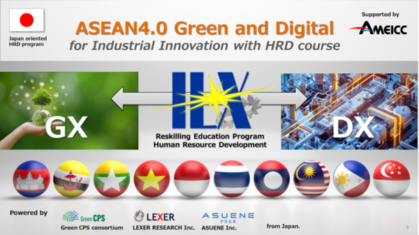 ASUENE and Lexer Research have signed a MoU for a Human Resource Development project aimed to train GX talent to drive GHG emissions reduction in the ASEAN region.