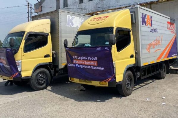 KAI Logistik Distribusikan 3 Ton Bantuan Kemanusiaan ke Wilayah Terdampak Bencana Sumatra