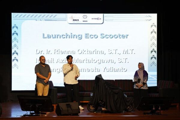 Mahasiswa Teknik Industri BINUS University Hadirkan Inovasi Kendaraan Ramah Lingkungan:SCOTERA, Resmi Diluncurkan di BINUS @Kemanggisan Anggrek Campus