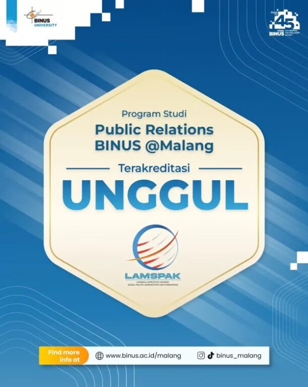 Public Relations BINUS @Malang Raih Akreditasi UNGGUL dari LAMPSPAK