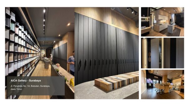 Showroom Material Finishing Interior AICA Terlengkap di Surabaya