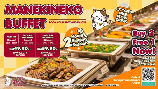 Karaoke Manekineko Introduces “Buy 2 Free 1” Buffet Promotion