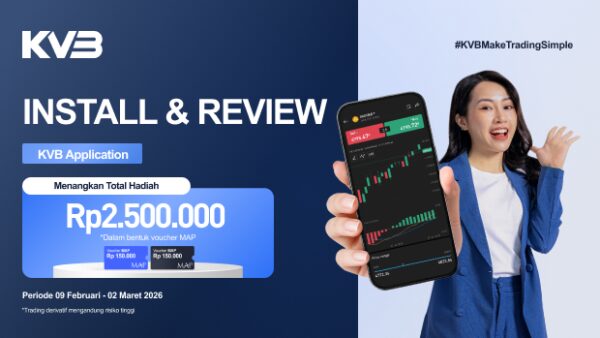 Rating & Review Aplikasi KVB Indonesia, Dapatkan Kesempatan Raih Hadiah Total 2,5 Juta