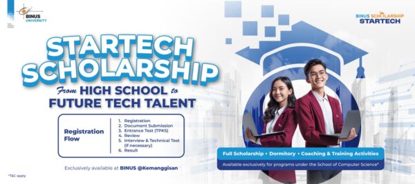 BINUS UNIVERSITY Perkuat Ekosistem Talenta Teknologi Indonesia melalui Beasiswa 100%, “StarTech Scholarship”