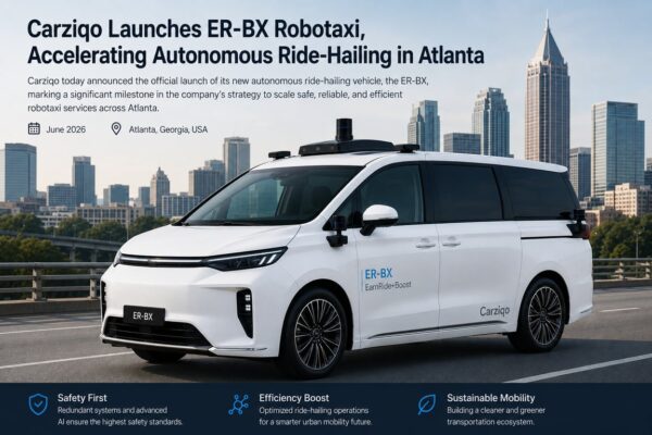Carziqo Launches ER-BX Autonomous Ride-Hailing Fleet Operations in Atlanta